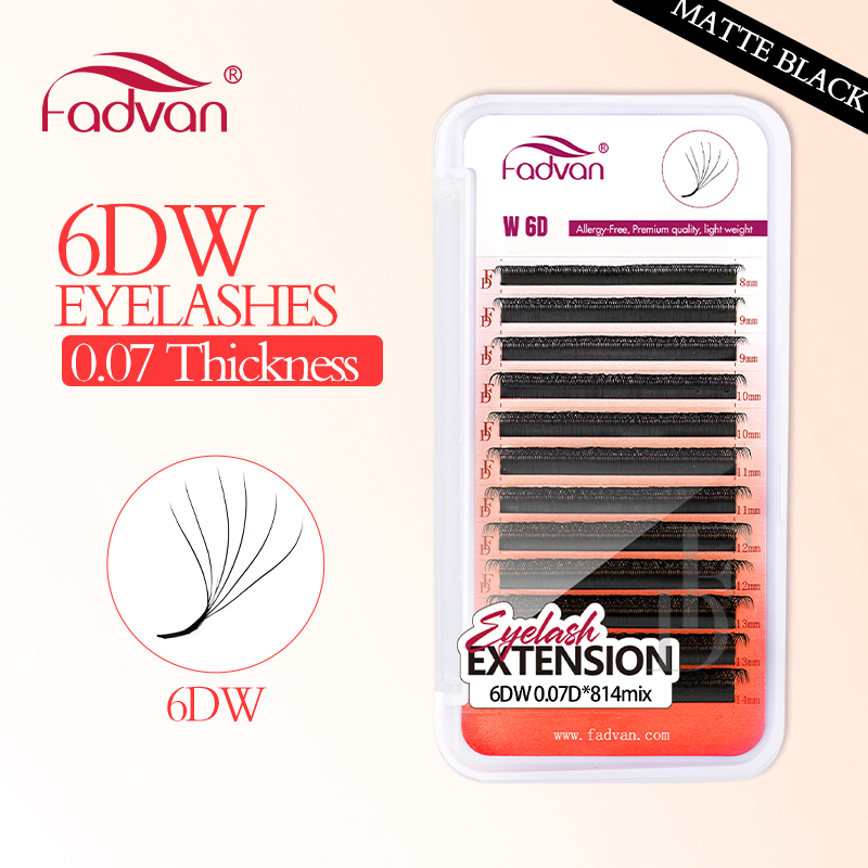 Eyelash Extension For Asian Eyes - Fadvan Thực 6D W Hàng Mi