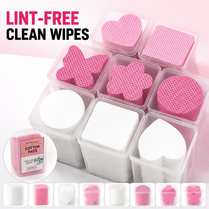 Eyelash Extension Removal - 200Pcs Eyelash Glue Cleanup Wipes Nonwoven