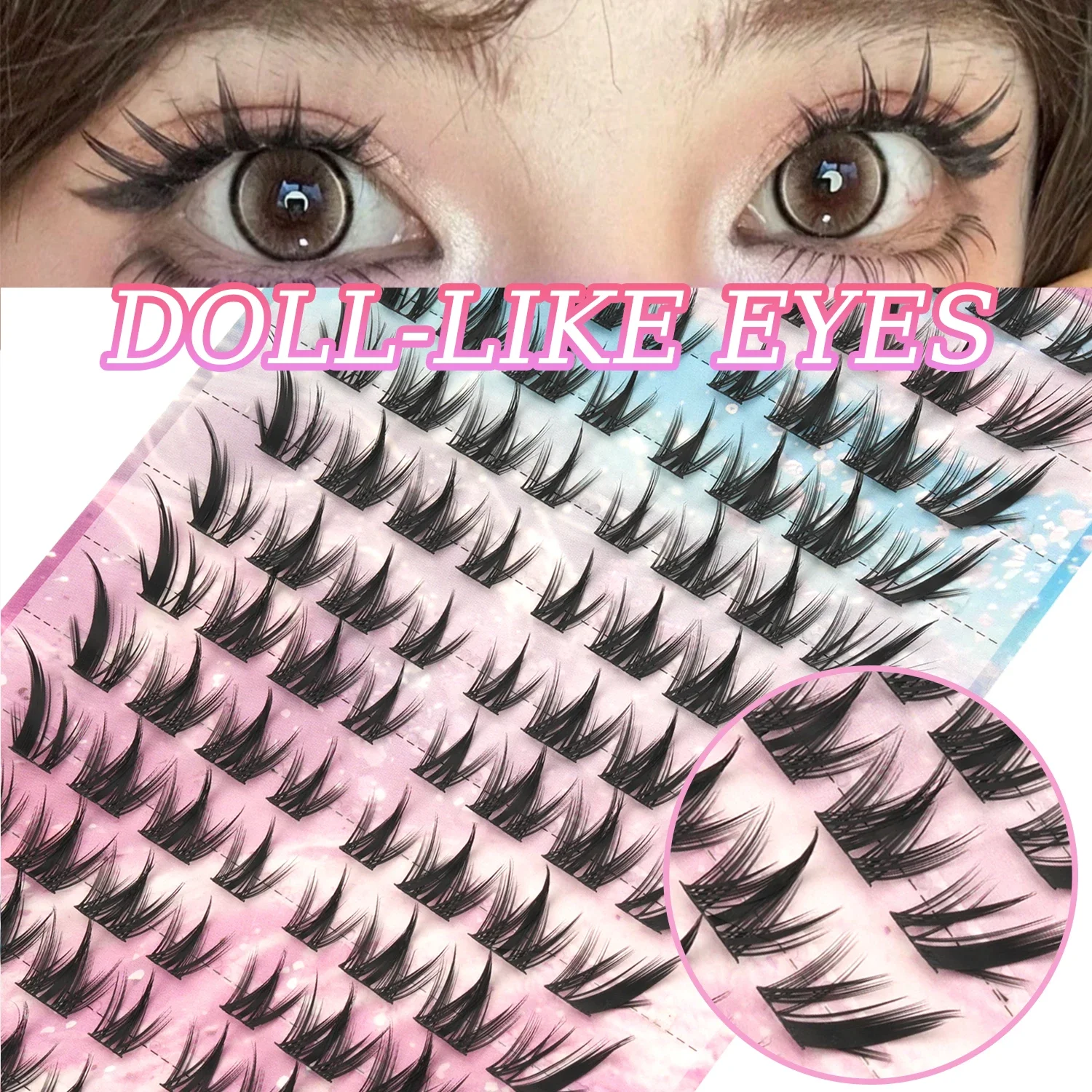 Eyelash Extension Wispy - 156 PCS D Curl Manga Doll