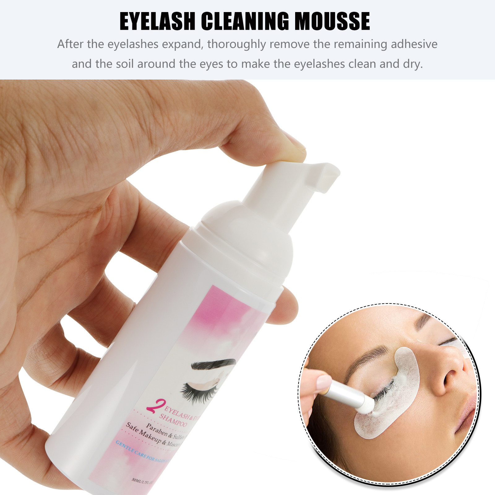 Eyelash Extension Shampoo 50ml - đánh giá và giá Eyelash Extension Foam Cleanser