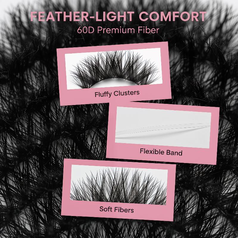1 Set DIY Individual Eyelashes - đánh giá và giá Eyelash Extension Wispy