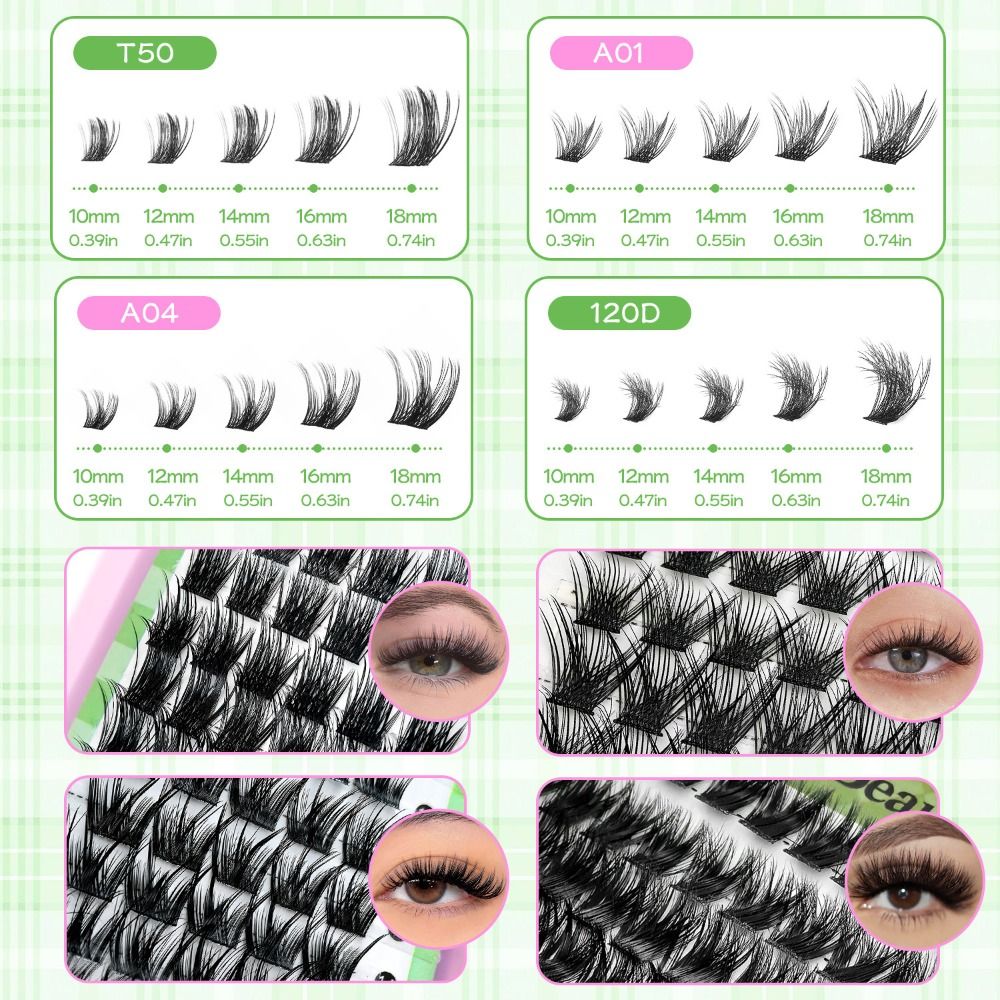 Natural Look False Eyelashes B - đánh giá và giá Eyelash Extension Wispy