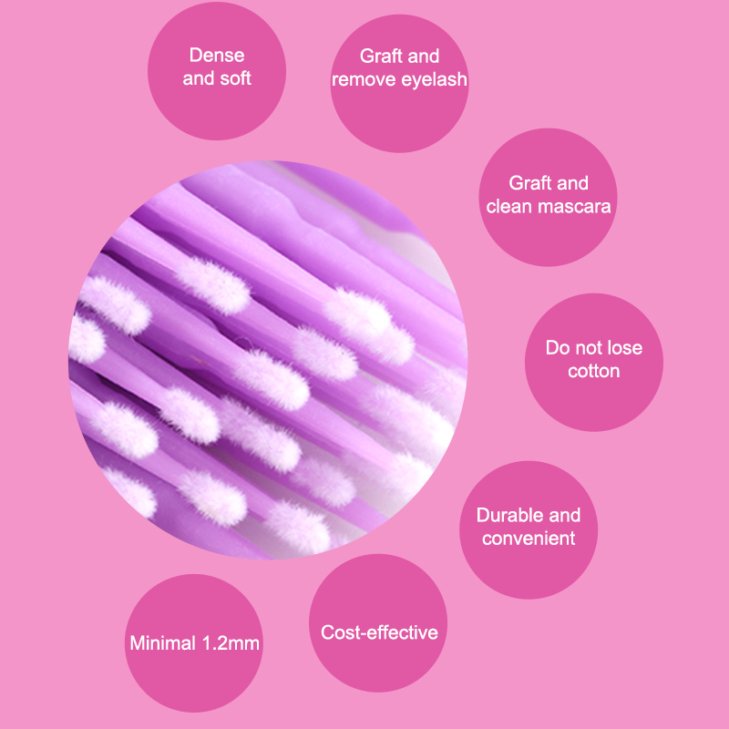 50/100PCS Disposable Micro Bru - đánh giá và giá Eyelash Extension Removal