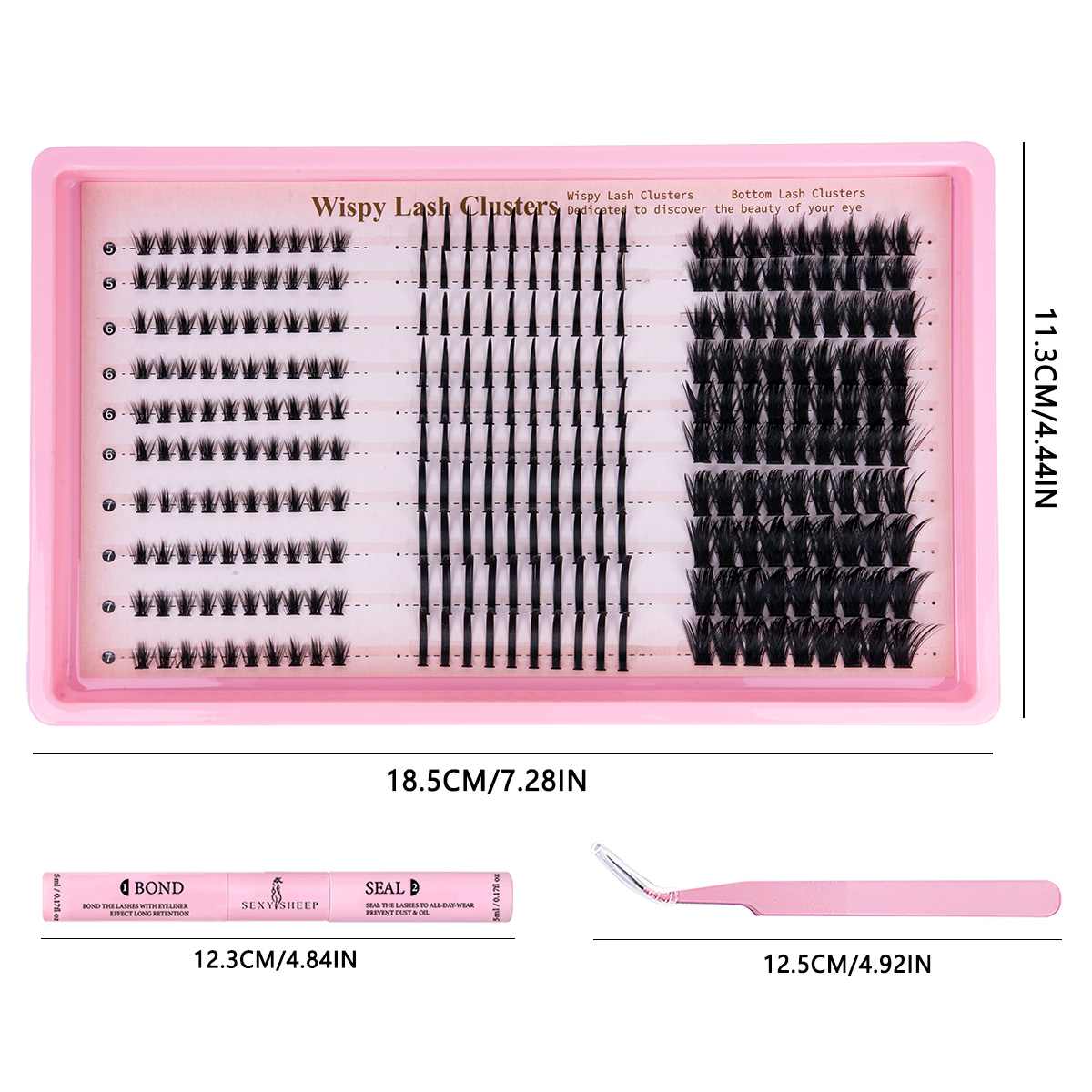 Lash Clusters Kit Wispy Eyelas - đánh giá và giá Eyelash Extension For Asian Eyes