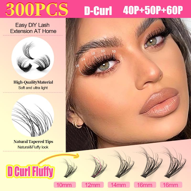 Cluster Lashes Kit Individual  - đánh giá và giá Eyelash Extension Wispy