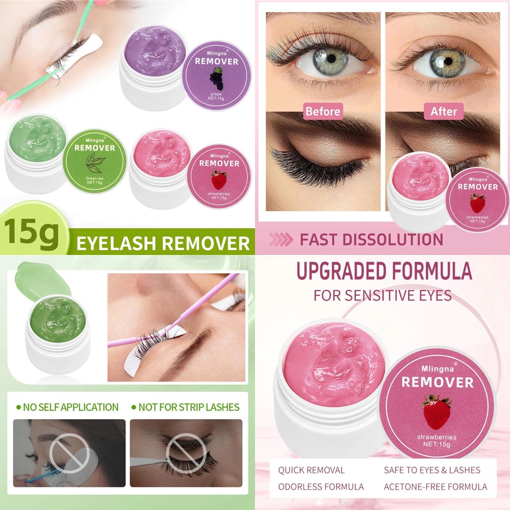 1pcs Eyelash Glue Remover Crea - đánh giá và giá Eyelash Extension Removal