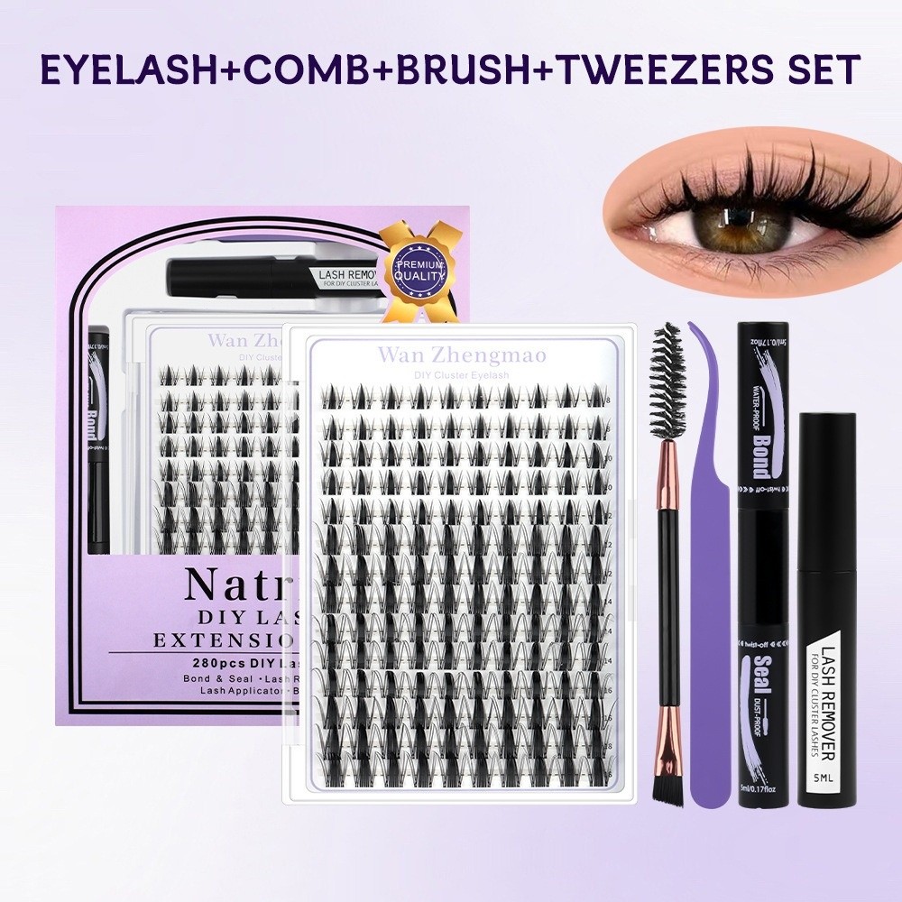 8-18mm Length False Eyelashes  - đánh giá và giá Eyelash Extension Wispy