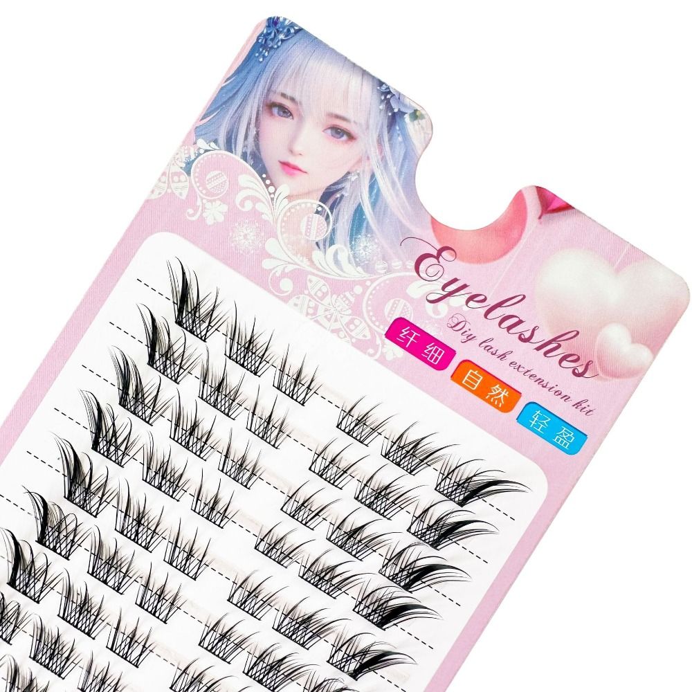 3D Cat Eye Clusters Lashes Nat - đánh giá và giá Eyelash Extension For Asian Eyes