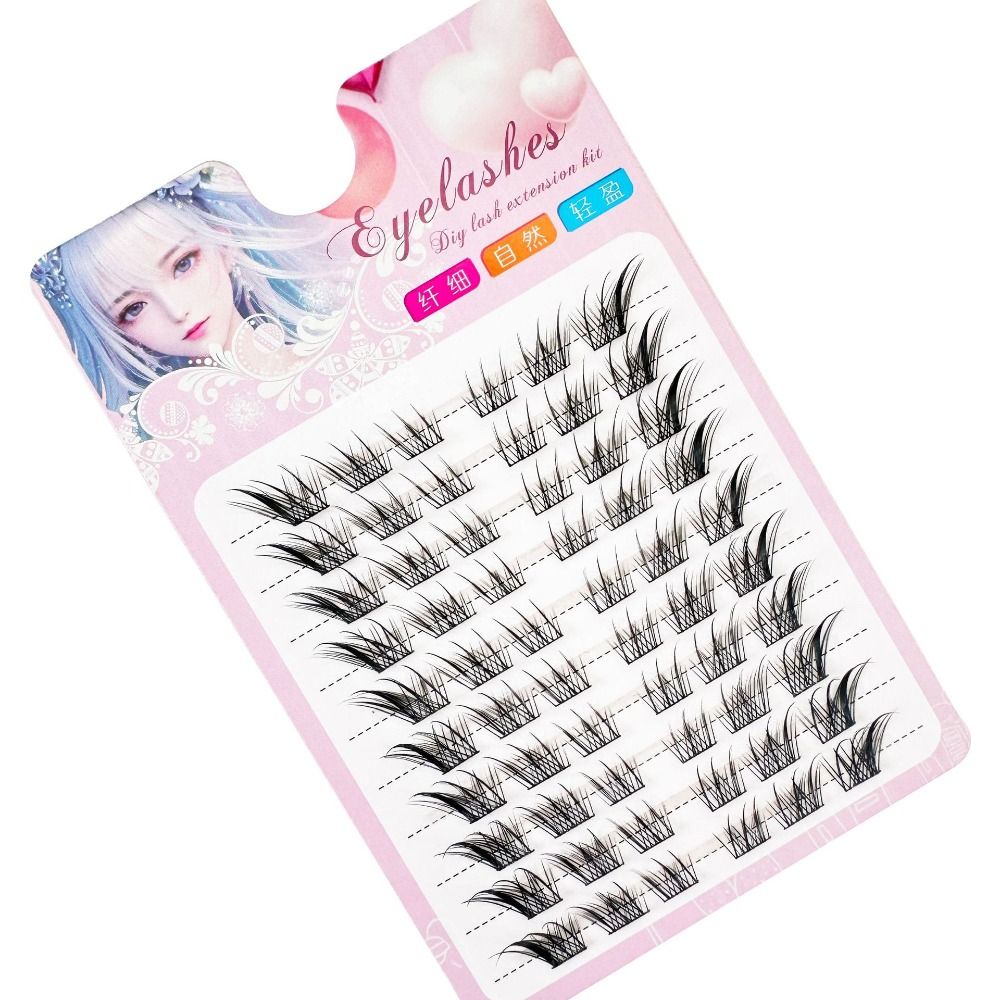 3D Cat Eye Clusters Lashes Nat - đánh giá và giá Eyelash Extension For Asian Eyes