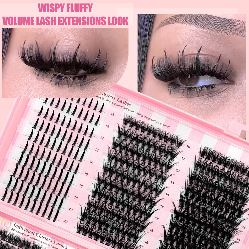 9-16mm Length False Eyelashes  - đánh giá và giá Eyelash Extension Wispy