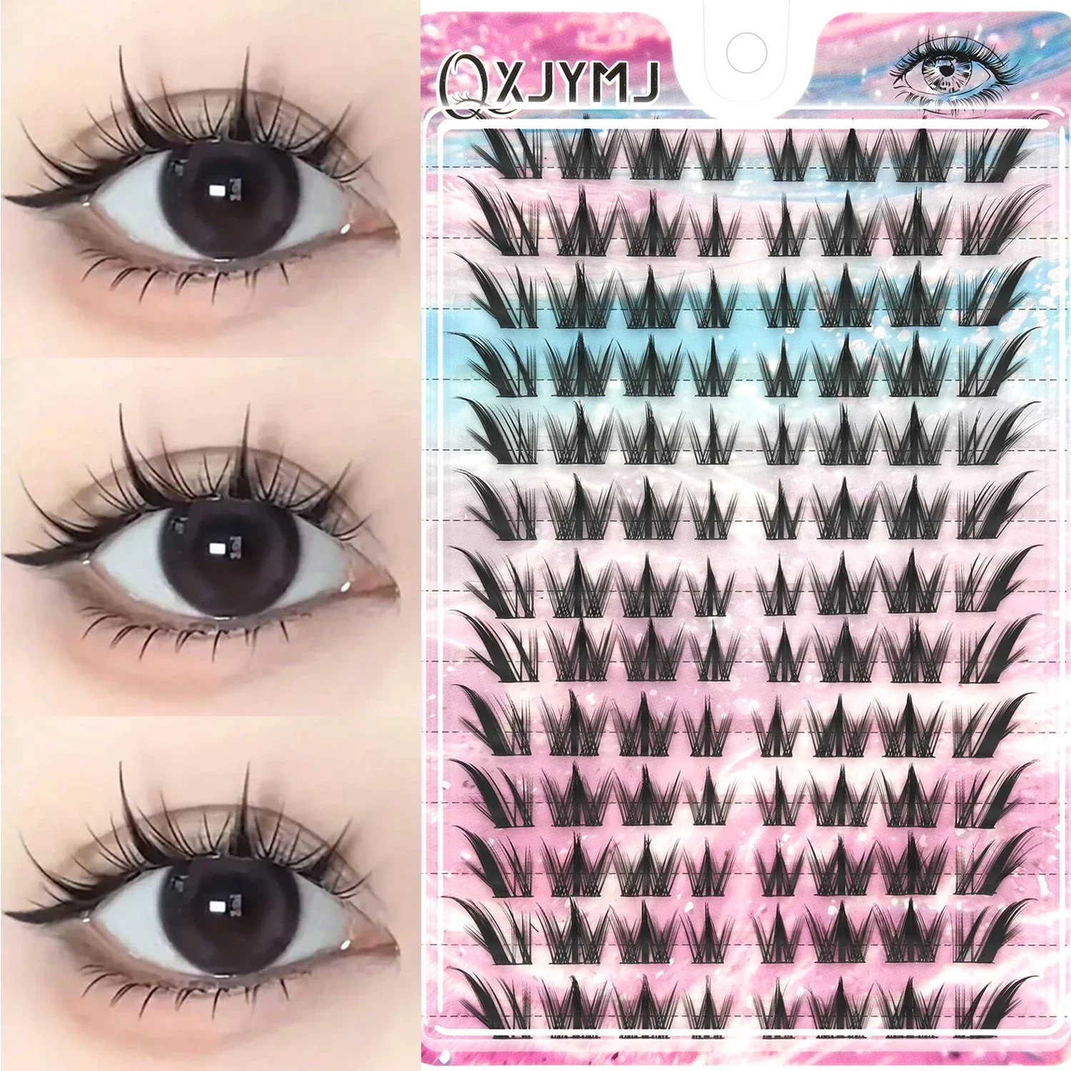 156 PCS D Curl Manga Doll Eye  - đánh giá và giá Eyelash Extension Wispy